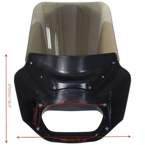 Carénage Road Warrior noir pour moto Harley Fat Bob - vue 2