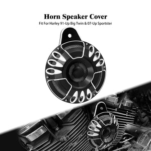 Cache klaxon CNC noir/chrome pour Harley-Davidson Big Twin (Evo/Twin Cam/M8) 1991 et plus, Sportster 2007 et plus – photo 7/7