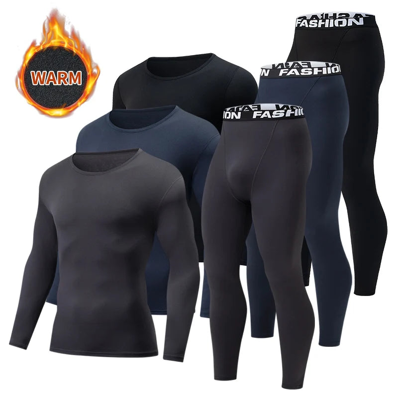 Ensemble sous-vêtements thermiques homme 2 pièces - haut et bas chauds - vue 2