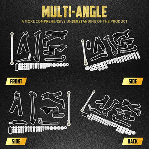 Kit repose-pieds pour commandes avancées en aluminium billette et acier, finition noire pour Harley-Davidson Softail Street Bob, Low Rider FXBB 2018-2025 – photo 2/7