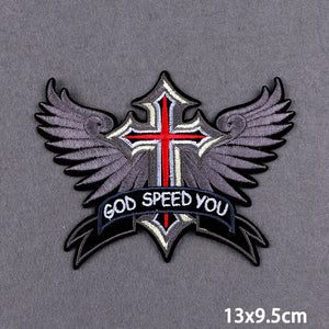 Écusson brodé Live To Ride motard punk à coudre ou repasser sur veste - vue 34