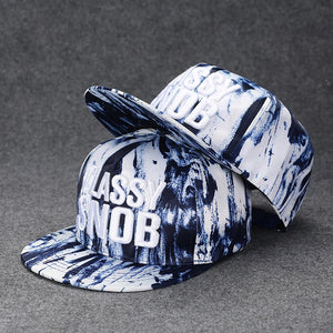 Casquette brodée à visière plate, vue de face - vue 24