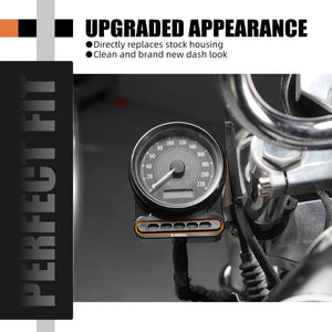Support de Relocalisation de Compteur (Speedometer Relocation) Aluminium - Harley-Davidson Sportster 883/1200 – photo 2/9
