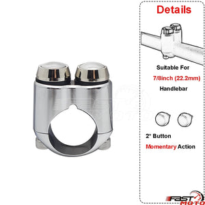 Commodo à boutons poussoirs pour guidon Harley - vue 12