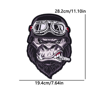 Grand écusson dorsal brodé Live To Ride style biker - vue 21