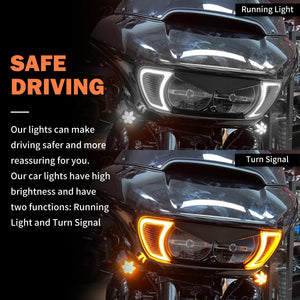 Clignotants LED d'Accent de Calandre de Phare - Harley-Davidson Touring Road Glide FLTRX 2015-2023 – photo 5/7