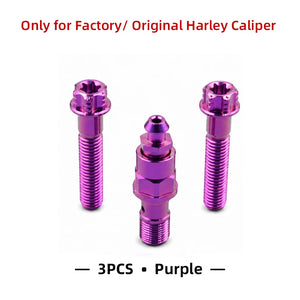Boulons de Cache Étrier Avant en Titane pour Harley Touring, Softail – photo 9/12