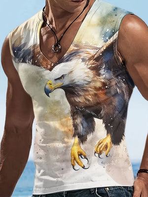 Débardeur homme aigle col V - vue principale