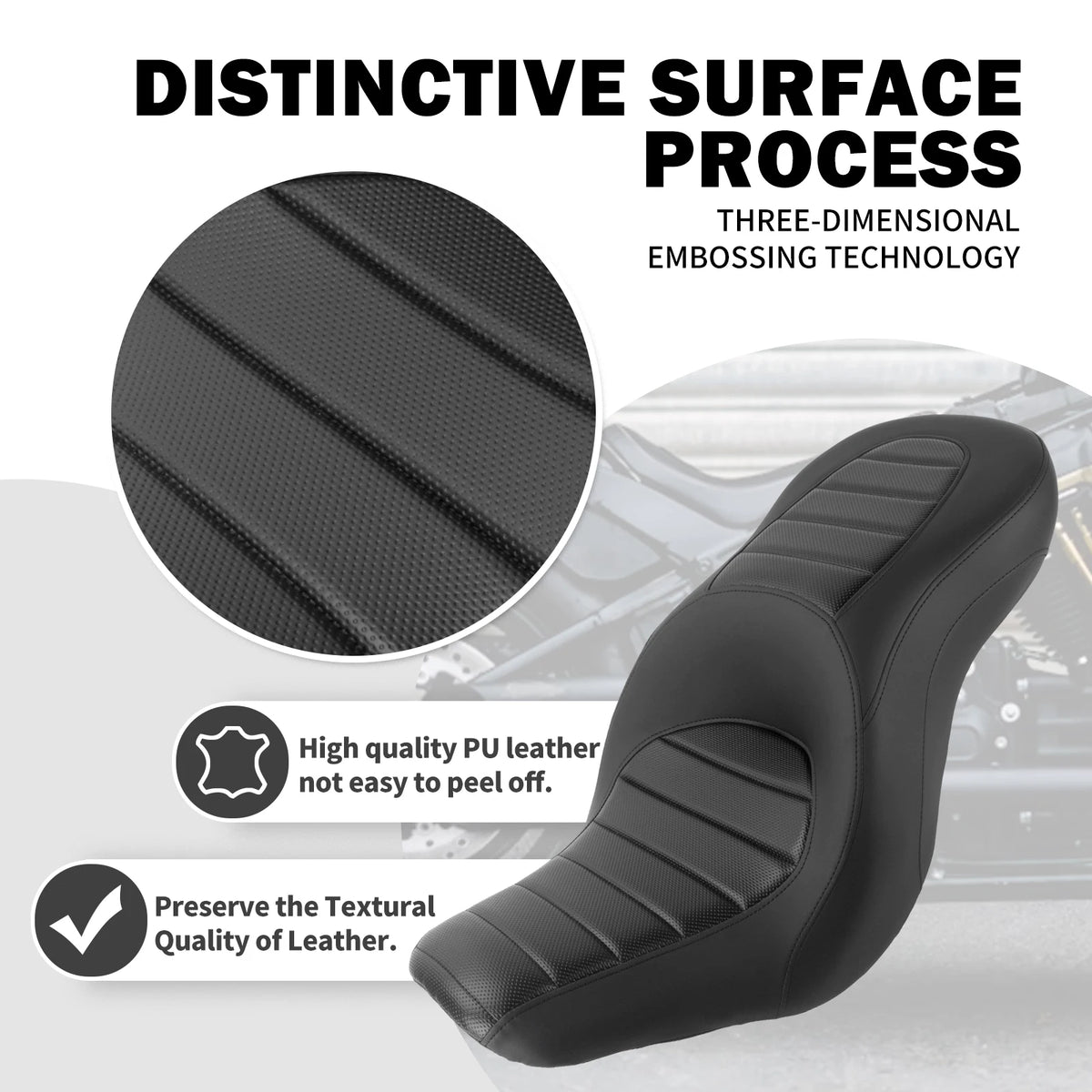 Selle biplace pour Harley-Davidson Softail Low Rider S et Sport Glide
