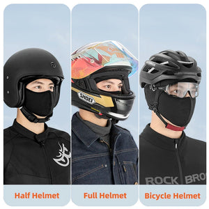 Cagoule polaire ROCKBROS noire pour moto et vélo - vue 5