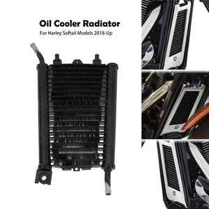 Refroidisseur d'huile en aluminium pour Harley Softail - vue 1