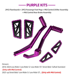 Kit Commandes Centrales (Mid Control) Repose-Pieds + Levier de Frein CNC - Harley-Davidson Softail Low Rider S/ST 2018 et plus récent – photo 19/36