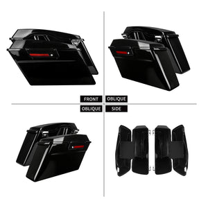Paire de sacoches rigides noires verrouillables pour Harley-Davidson Touring - vue 4