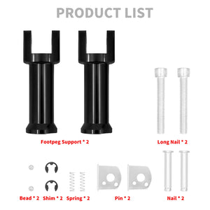 Support de repose-pieds passager chromé sur une Harley-Davidson Softail - vue 6