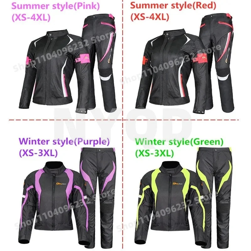 Blouson moto femme d'hiver avec doublure polaire - vue 2