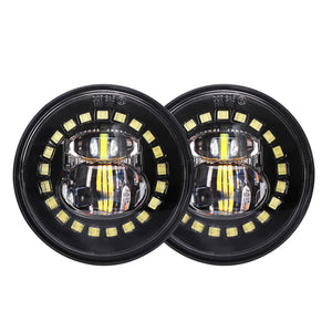 Feux additionnels LED 4,5 pouces pour Harley Touring - vue 4