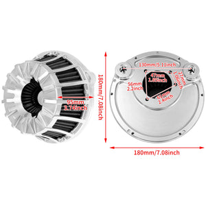 Filtre à Air Chromé - Harley-Davidson Touring, Road Glide FLHR, Softail, Dyna, Fat Boy, Sportster XL 883/1200 – photo 6/10