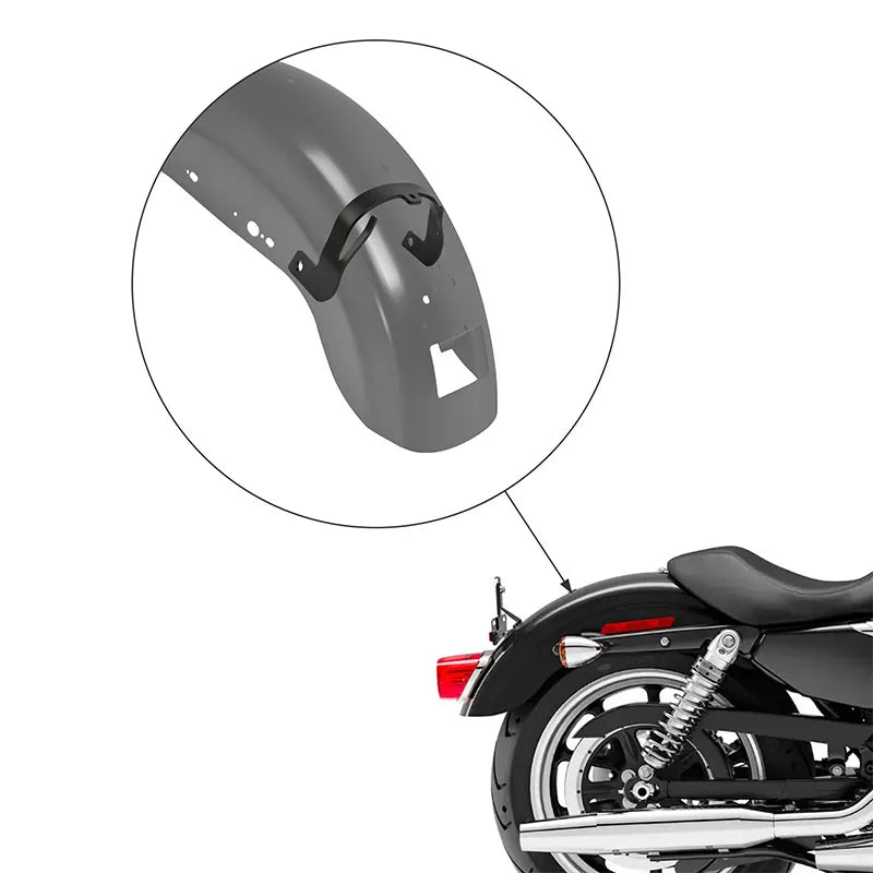 Support de garde-boue arrière en fer pour Harley-Davidson Sportster - vue 2