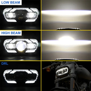 Phare LED rond de 9,8 pouces pour Harley-Davidson Fat Bob FXFB 114 - vue 2