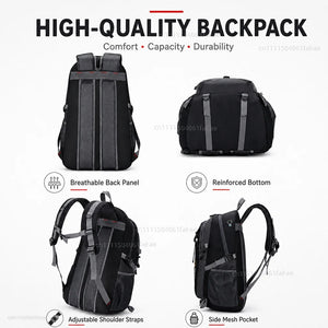Sac à dos moto noir 40L style Harley-Davidson - vue 4