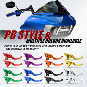 Leviers de frein et d'embrayage courts 3 doigts (Shorty) - Harley-Davidson Touring 2008-2013 et 2021-2023 – photo 6/14