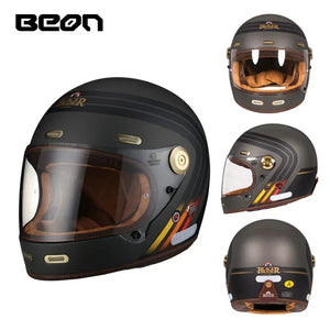Casque moto intégral rétro - vue produit - vue 13