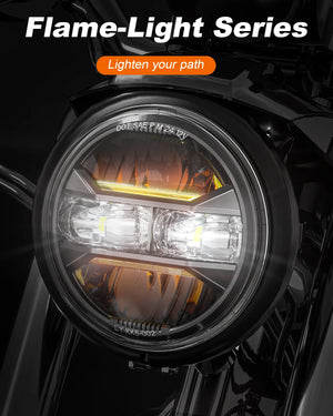 Phare LED 5,75 pouces pour Harley Sportster Dyna - vue 5
