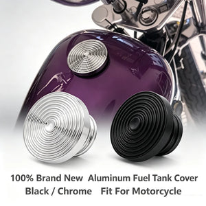 Bouchon de réservoir décoratif ventilé en aluminium pour moto Harley-Davidson - vue 1