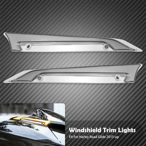 Feux LED Décoratifs de Pare-Brise avec Clignotant - Harley-Davidson Road Glide 2015-2023 – photo 7/8