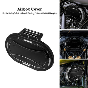Couvercle de boîte à air ovale pour Harley M8 Touring Softail - vue 8