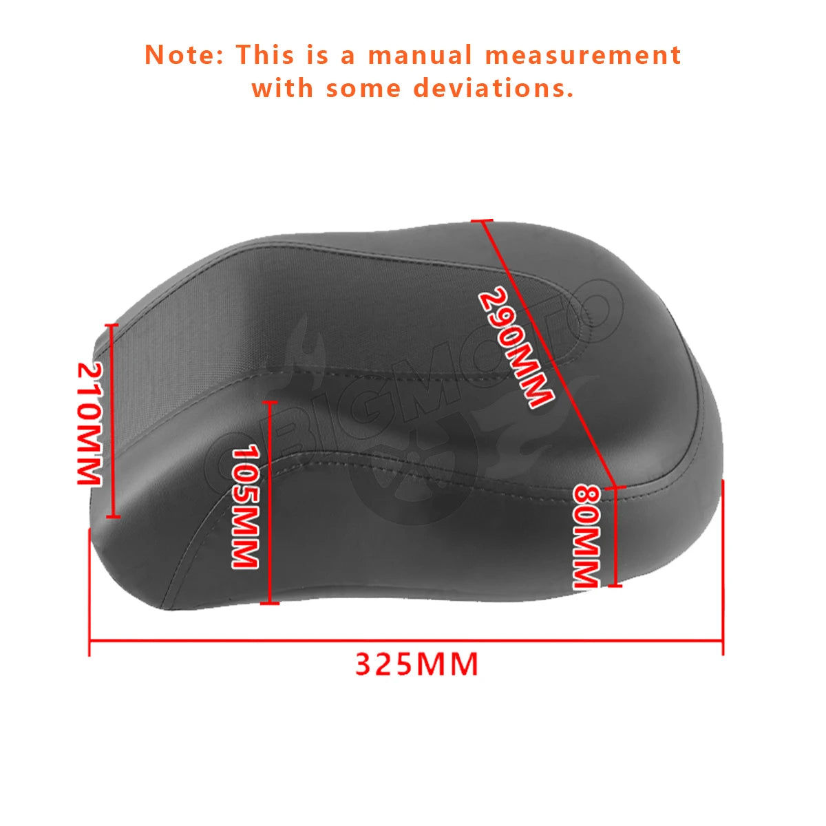 Selle passager arrière QBIGMOTO pour Harley-Davidson Fat Boy FLSTF (2008-2017)