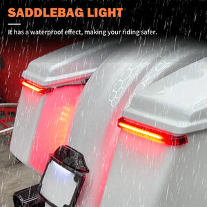 Feux LED de Sacoches à Défilement avec Clignotant Dynamique et Stop - Harley-Davidson Touring 2023.5 et plus récent – photo 2/8