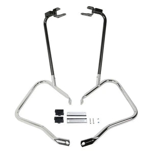 Arceau de protection noir sur sacoche cavalière Harley - vue 6
