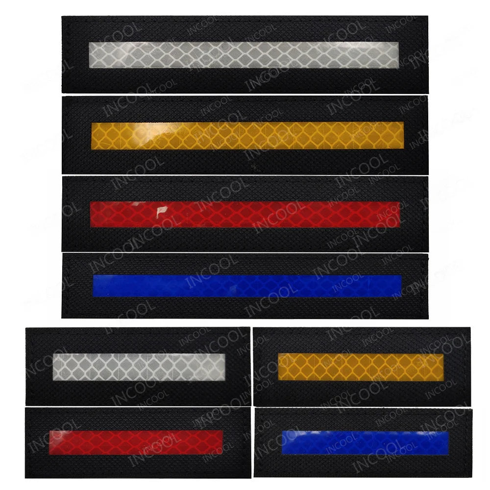 Bande chevron réfléchissante velcro pour blouson de moto - vue 2