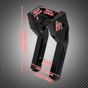 Risers de guidon 8 pouces avec passage pour compteur digital - Harley-Davidson Softail FLSB, FXBB, FXST 2018-2023 – photo 6/9