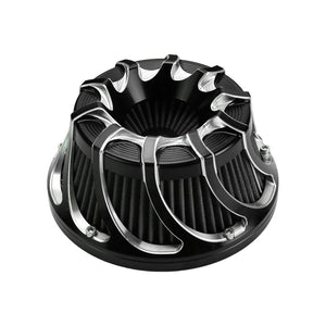 Filtre à air CNC chromé à cornet apparent pour moto Harley-Davidson - vue 3
