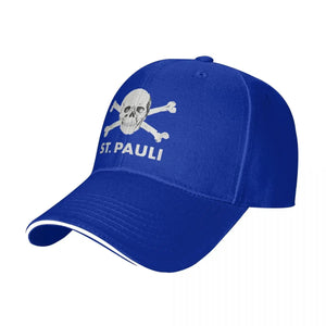 Casquette baseball noire motif tête de mort - vue de face - vue 7