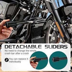 Barre de Protection Moteur 1.25" "Flat-Out" (Crash Bar) - Harley-Davidson Touring 1997-2013 – photo 5/6