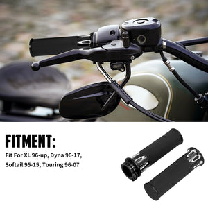 Poignées de guidon 1 po pour Harley Sportster, Dyna, Softail et Touring - vue 4