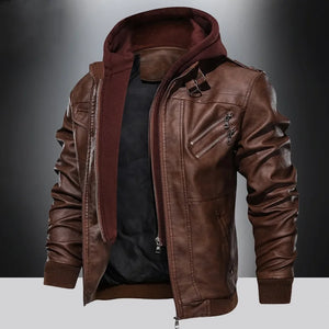 Blouson moto rétro à bandes réfléchissantes - vue - vue 7