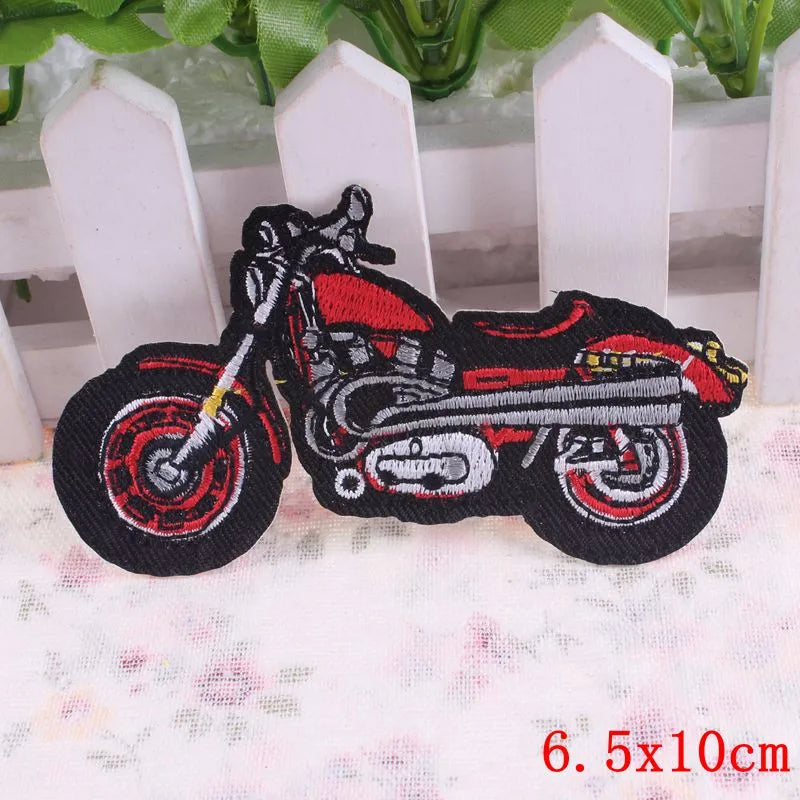 Écusson brodé biker/punk thermocollant - vue 2