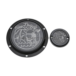 Derby cover et cache d'allumage gravés pour Harley Sportster - vue 12