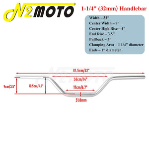 Guidon moto noir style club pour Harley-Davidson - vue 9