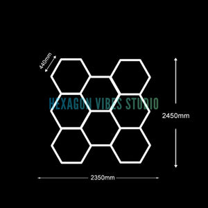 Panneau LED hexagonal nid d'abeille 6500K pour garage, salon de coiffure et atelier – photo 30/36