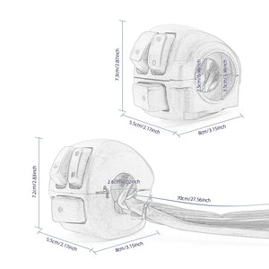 Commodos de guidon pour Harley Softail Dyna Sportster - vue 2
