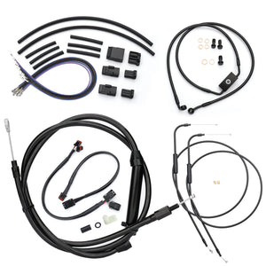 Kit de Câbles Rallongés 12"/14"/16" pour Guidon - Harley-Davidson Sportster XL 2014-2024 (Avec ABS) – photo 1/12