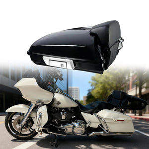 Top case Razor Tour Pack noir avec dossier passager pour Harley Touring - vue 1