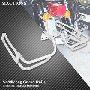 Support de rail chromé sur le couvercle d'un top case King de Harley-Davidson Touring - vue 1