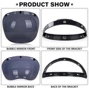 Visière bulle fumée relevable pour casque de moto - vue 5