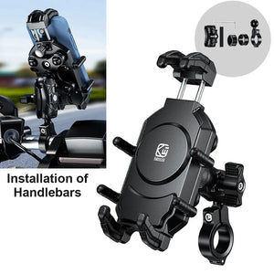 Support téléphone moto universel avec amortisseur anti-vibration – rotation 360° - vue 7